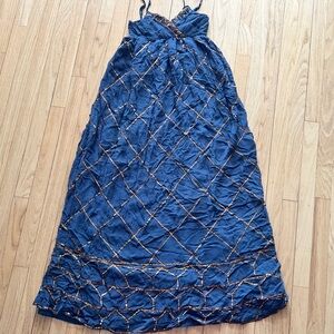 FREE PEOPLE SMOKE & MIRRORS MACI DRESS / SLEEVELESS / NAVY BLUE / SIZE 4